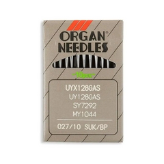 Organ Brand Industrial Machine Needles - System: UYx128GAS, UY128GAS, SY7292, MY1044 - 10/Pack