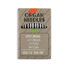Organ Brand Industrial Machine Needles - System: UYx128GAS, UY128GAS, SY7292, MY1044 - 10/Pack
