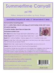 Quiltsillustrated ps198 Summertime Carryall