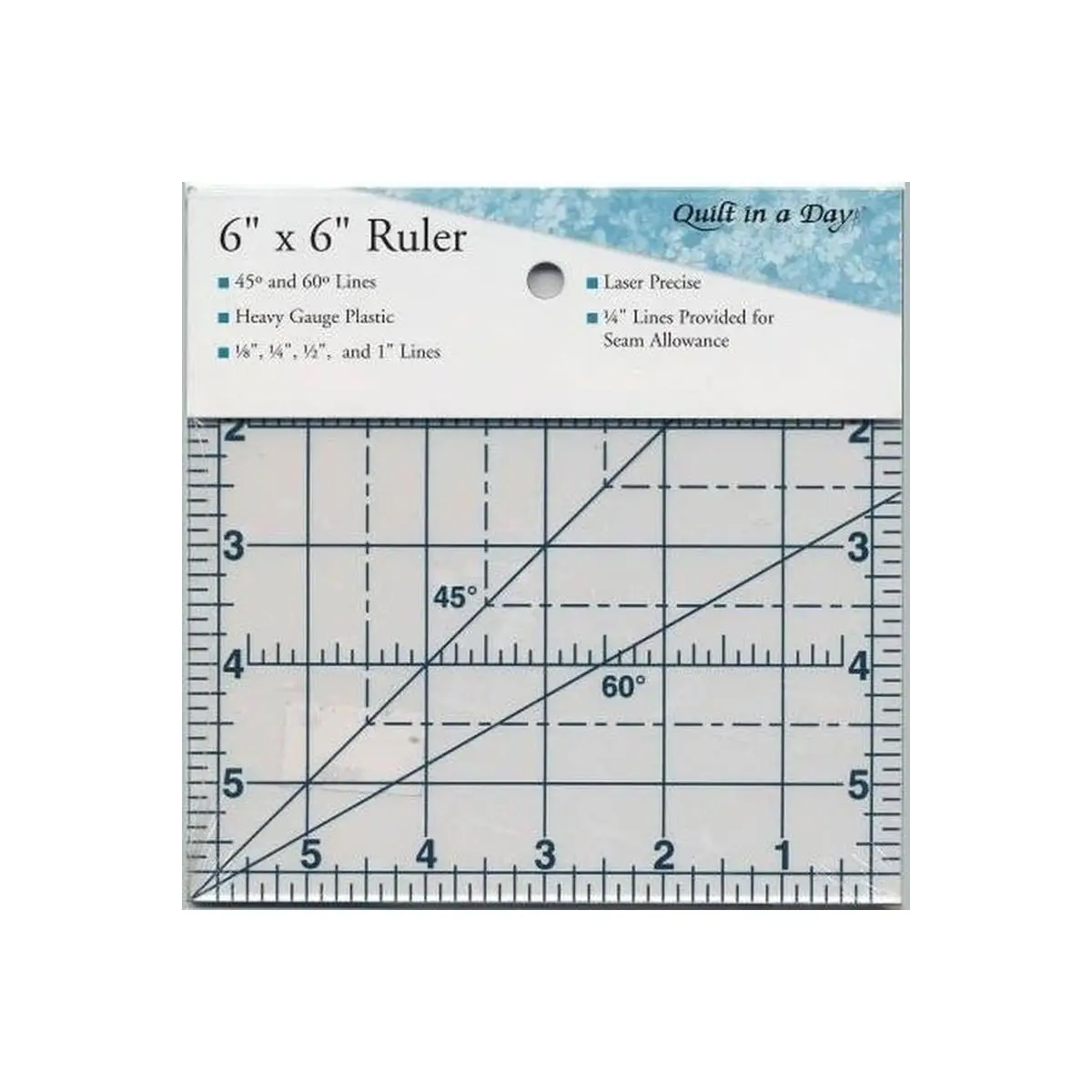 Quilt In A Day 6in Square Ruler