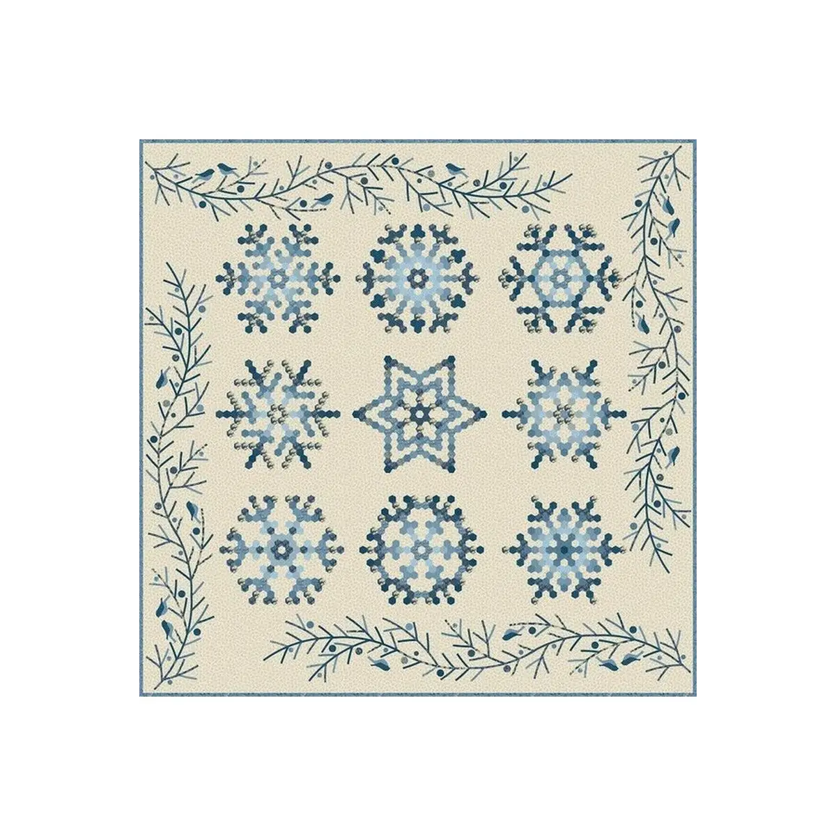 Snowflake Complete Pattern and Piece Pack by Edyta Sitar of Laundry Basket Quilt.