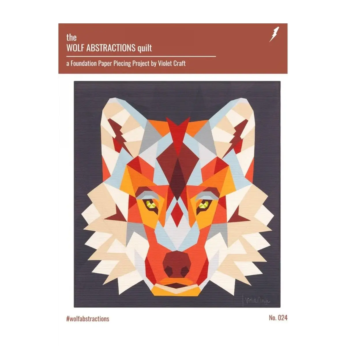 Violet Craft Wolf Abstractions Foundations Paper Piecing Pattern