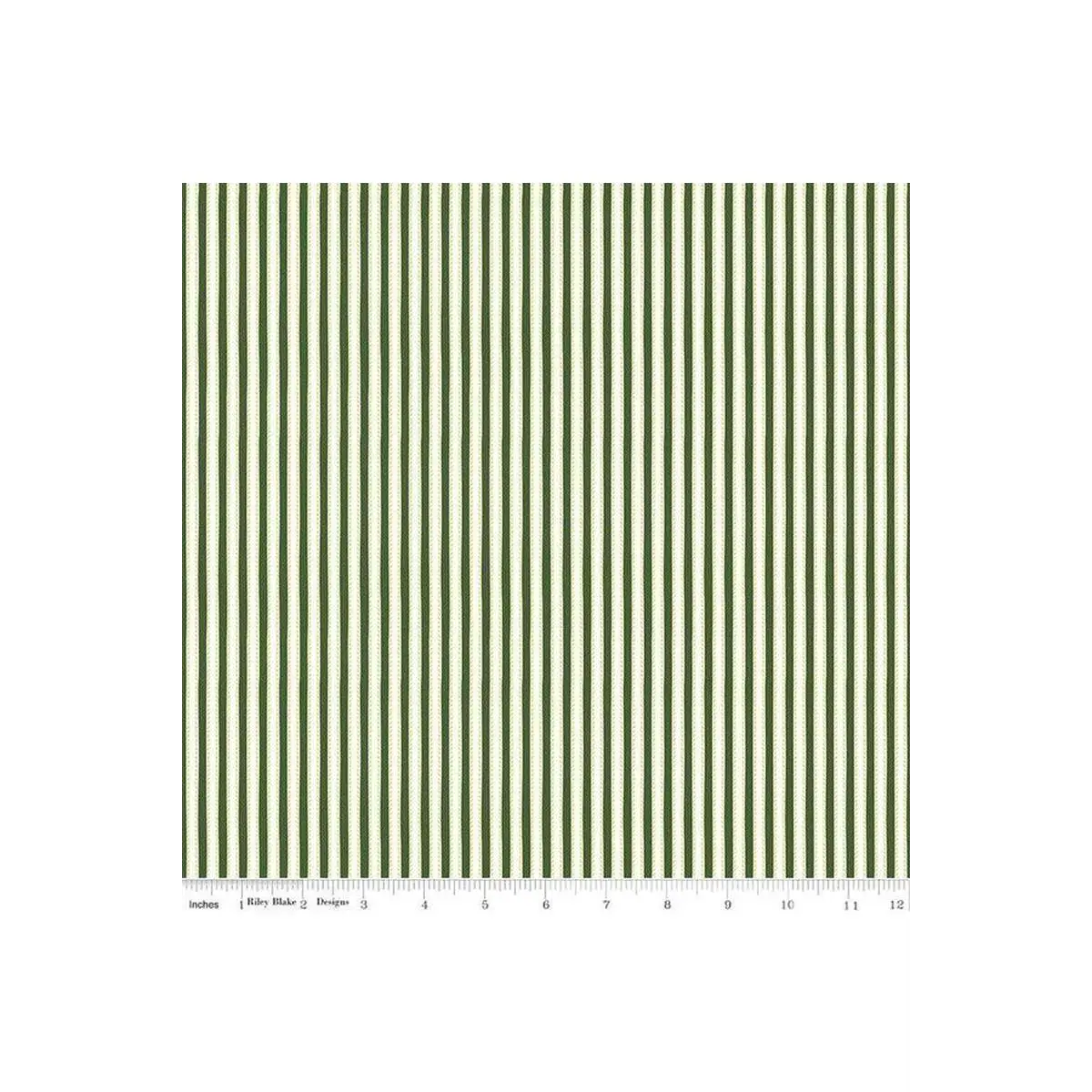 Kindred Spirits Ticking Dark Green- Riley Blake Designs