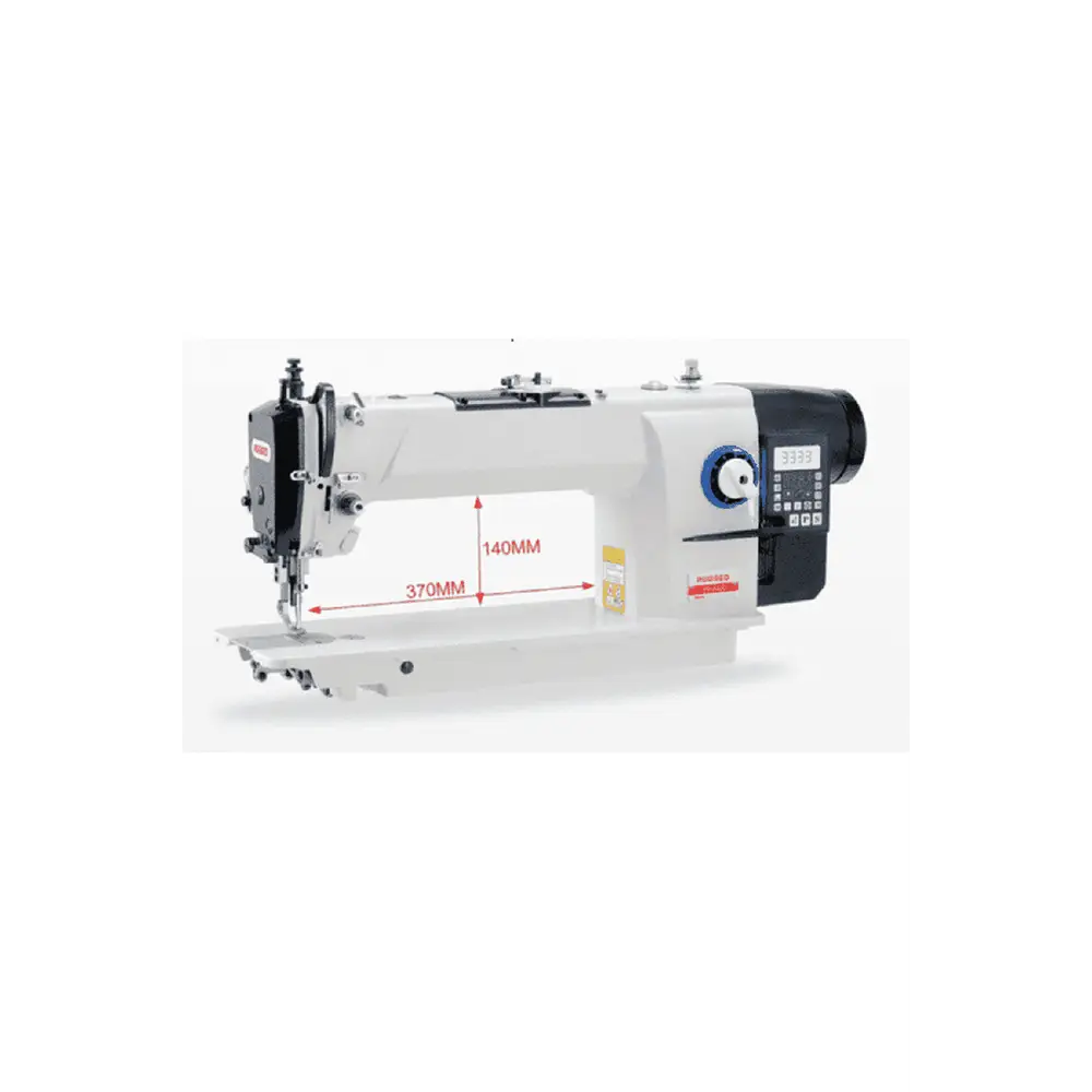 Rugged PB-640D Longarm Direct Drive Compound feed Lockstitch Industrial Sewing Machine Cpl w/Table & Servo Motor.