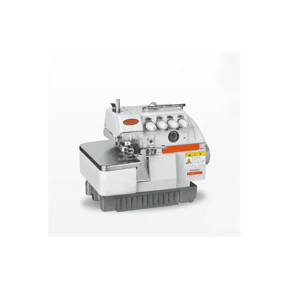Rugged PB-747D Industrial Direct Drive Overlock Machine Cpl w/Table & Servo Motor
