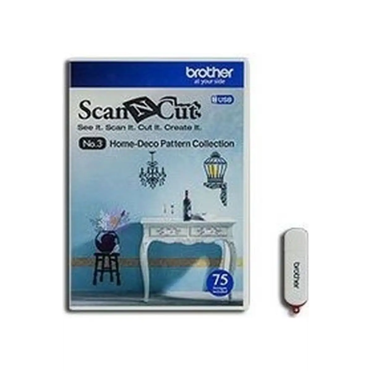 Brother ScanNCut Pattern Collection USB #3 Home-Deco Pattern Collection