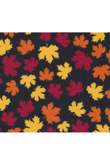Fabric, Siltex - Red/Orange/Yellow Leaves
