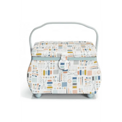 Sewing Basket Needle & Thread 12.5 x 8 x 8.25" #D612045