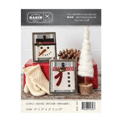 Simply Square Snowmen Ornaments