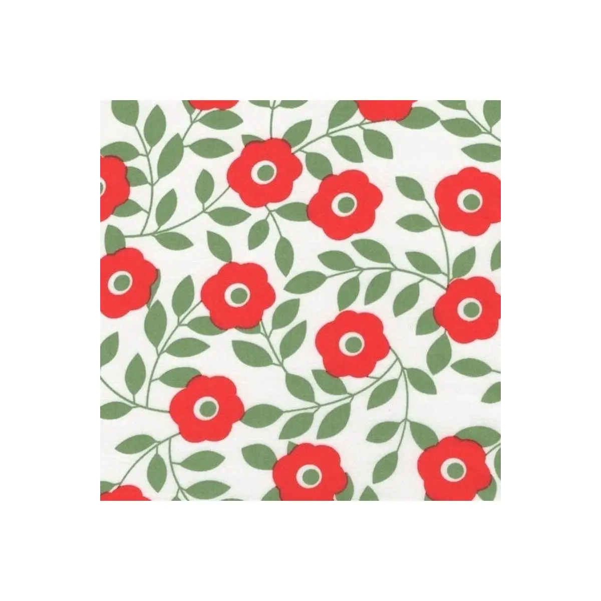 Coton Calicos Red Floral - 14-2000-0405