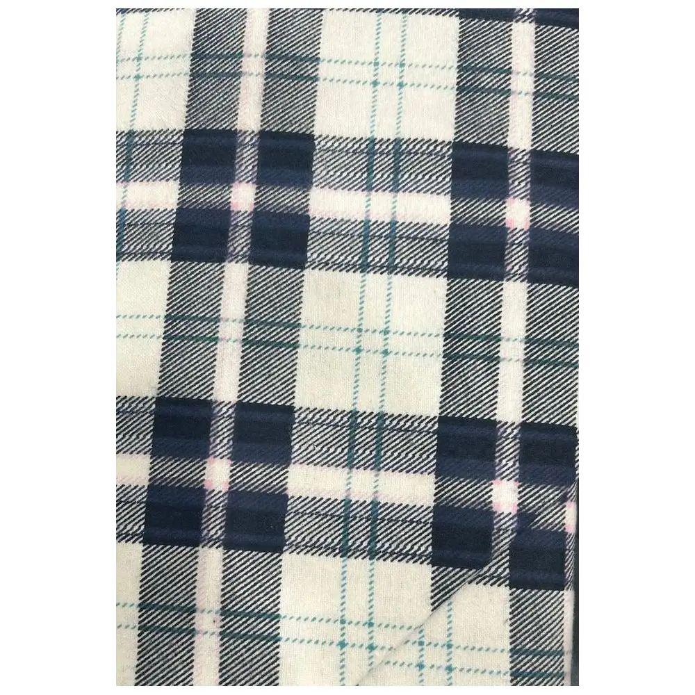 Fabric, Siltex Fabrics - Navy Blue & White Plaid - 11-0043-2313