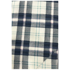 Fabric, Siltex Fabrics - Navy Blue & White Plaid - 11-0043-2313