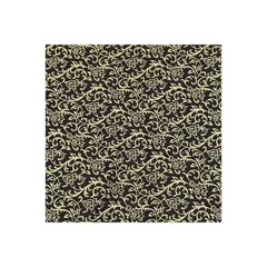 Fabric, Siltex, Metallic Christmas Vines - Red, cream, black - ST-METL