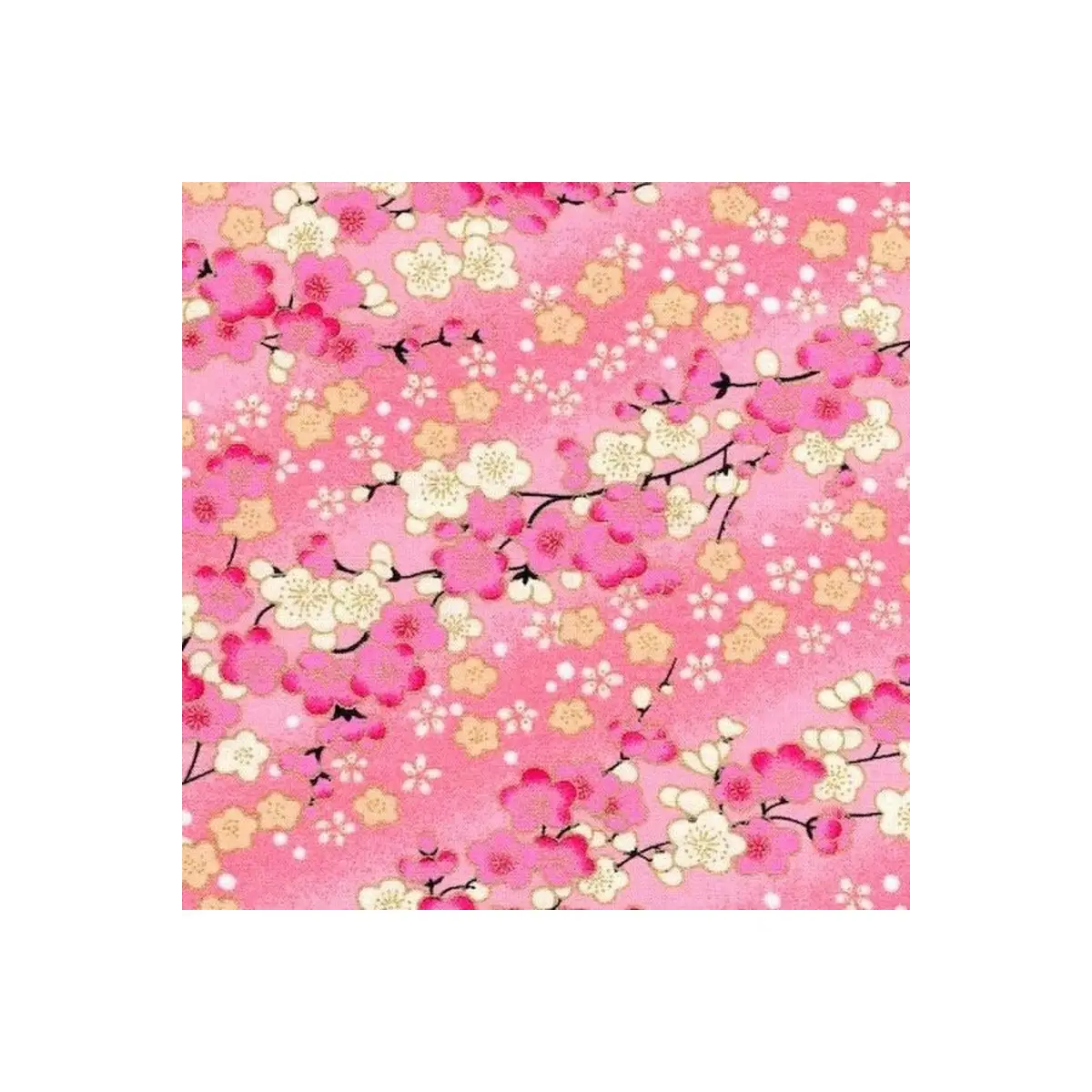 Metallic Cotton Cherry Blossoms 14-3000-0430