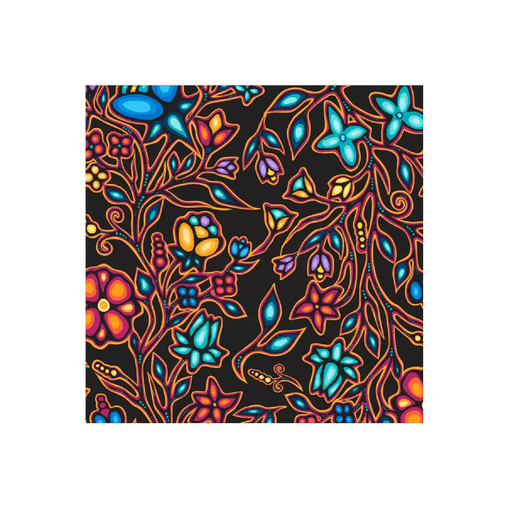 Ojibway Florals Black - JT-OF02-BLAK