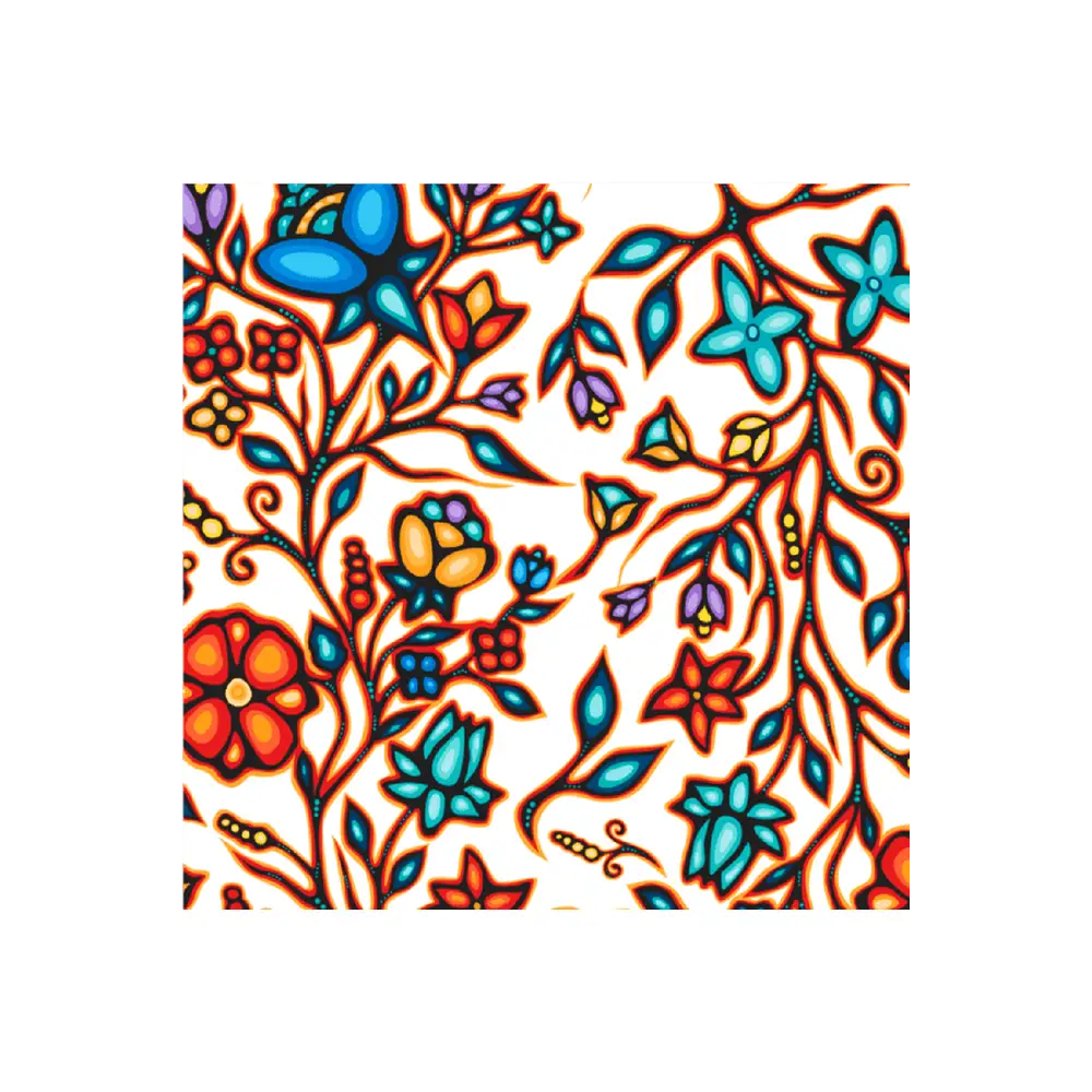 Ojibway Florals White - JT-OF02-WHTE