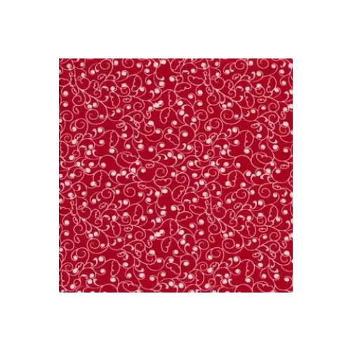 Siltex Fabrics Red & Black Collection ST-1700 - Red & White - 100% Cotton Fabric - Wideback