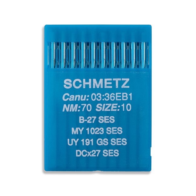 B-27(SES), DCx27(SES) Light Ball Point Needles, Schmetz - 10Pkg