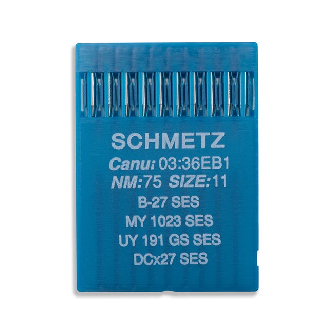 B-27(SES), DCx27(SES) Light Ball Point Needles, Schmetz - 10Pkg - view 2