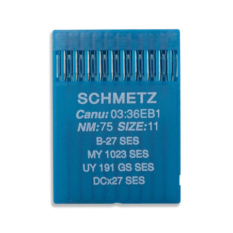 B-27(SES), DCx27(SES) Light Ball Point Needles, Schmetz - 10Pkg