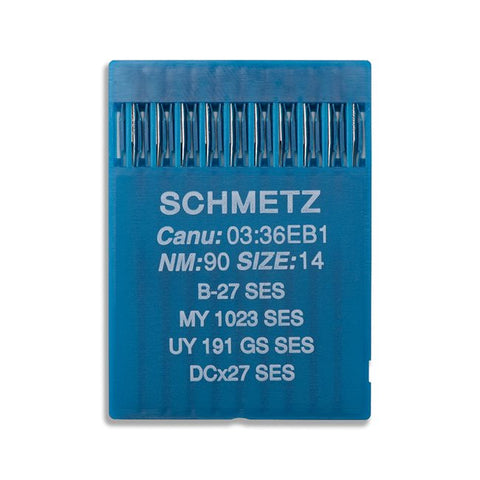 B-27(SES), DCx27(SES) Light Ball Point Needles, Schmetz - 10Pkg