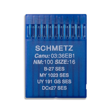 B-27(SES), DCx27(SES) Light Ball Point Needles, Schmetz - 10Pkg