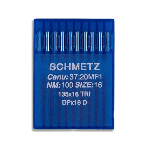 Leather 135x16 TRI, DPx16 D Schmetz Needles - 10/PKG