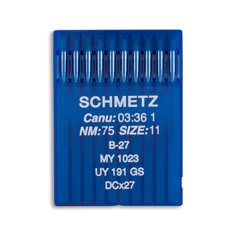 Regular Point B-27, MY 1023, UY 191 GS, DCx27, Schmetz Needles - 10/Pkg
