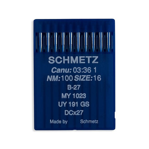 Regular Point B-27, MY 1023, UY 191 GS, DCx27, Schmetz Needles - 10/Pkg