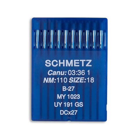 Regular Point B-27, MY 1023, UY 191 GS, DCx27, Schmetz Needles - 10/Pkg