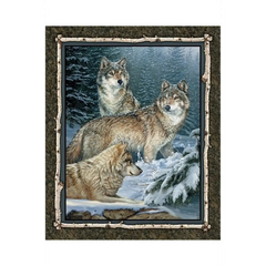 Contemplation Wall Panel Wolves - 49479