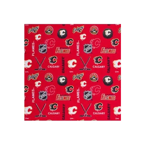 Fabric, Sykel Enterprises Fabric, NHL Calgary Flames Flannel