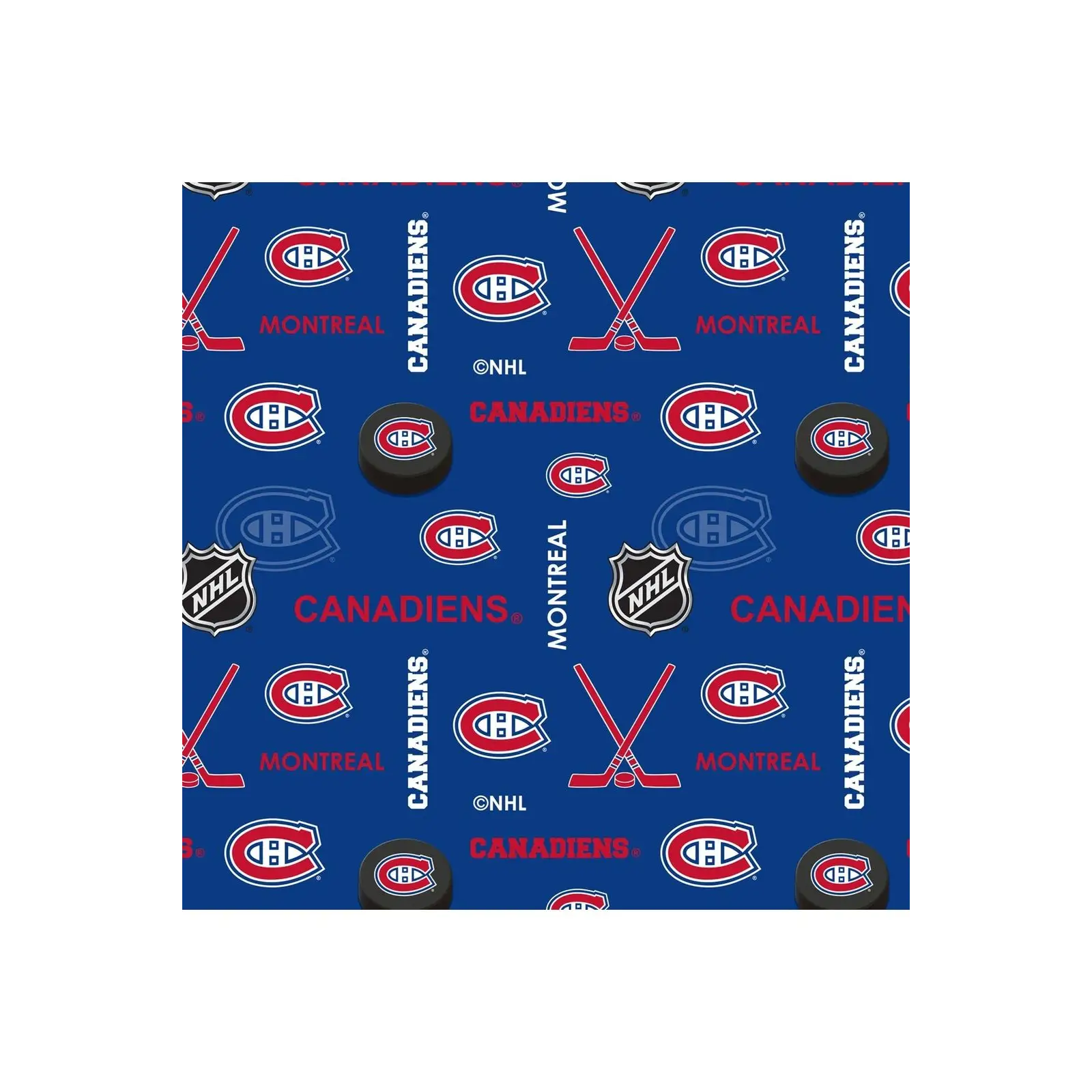 Fabric, Sykel Enterprises Fabric, NHL Montreal Canadiens Flannel