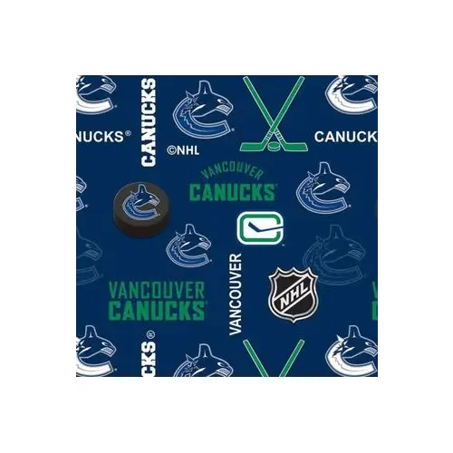 Fabric, Sykel Enterprises Fabric, NHL Vancouver Canucks Flannel