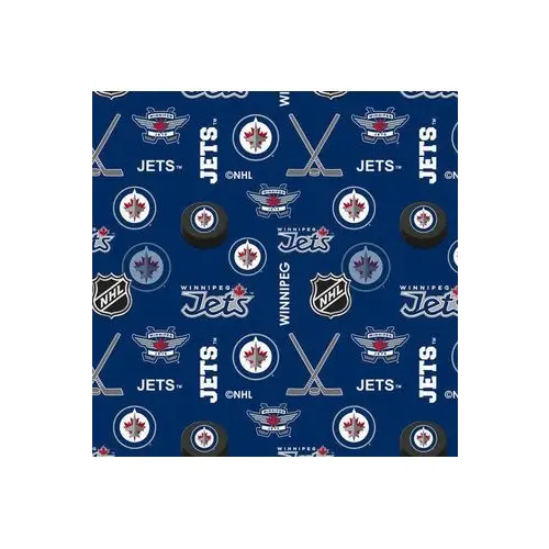 Fabric, Sykel Enterprises Fabric, NHL Winnipeg Jets Flannel