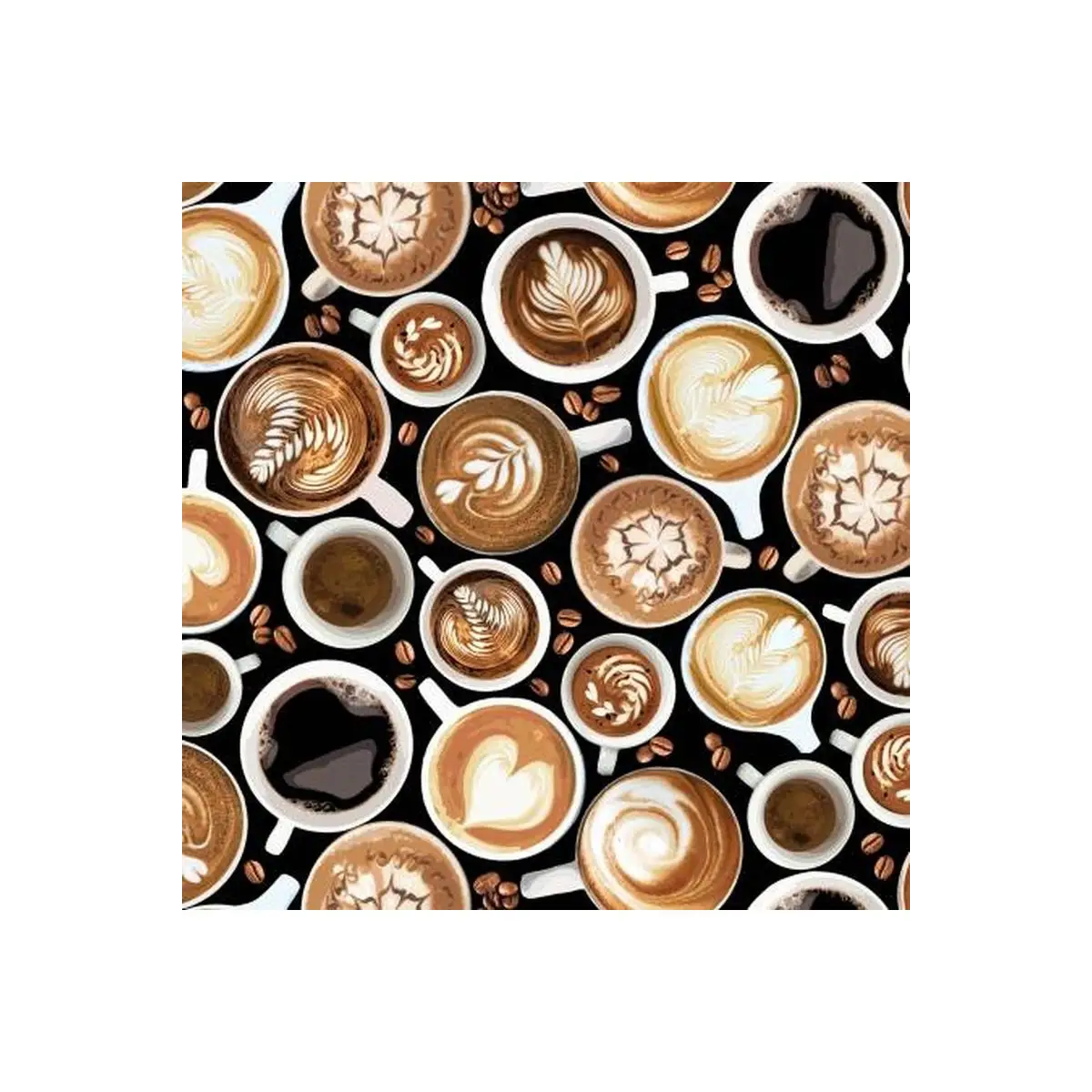 Fabric, Timeless Treasures Black Fresh Brew Coffee