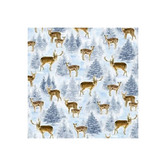 Blue Winter Deer