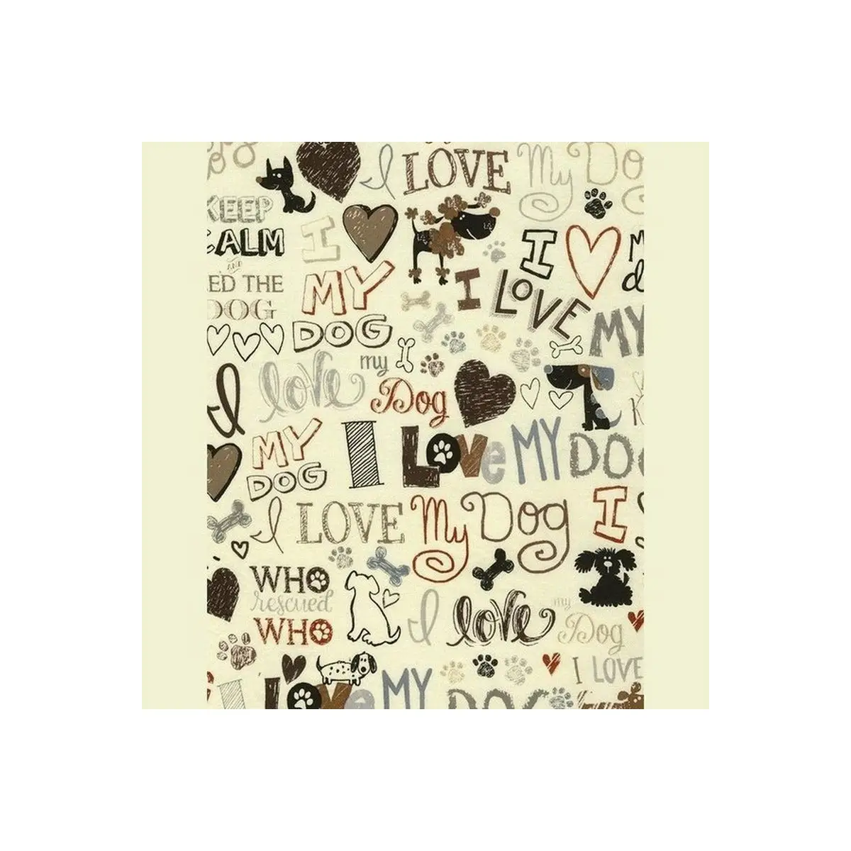 I Love My Dog Word Collage - C5710