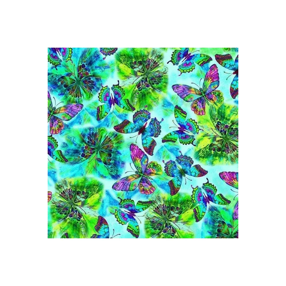 Natures Glow Flying Electric Butterflies Green - CD2153-GRN