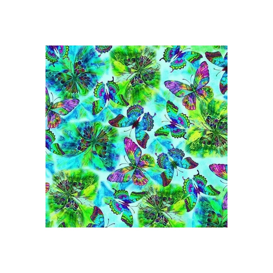 Natures Glow Flying Electric Butterflies Green - CD2153-GRN