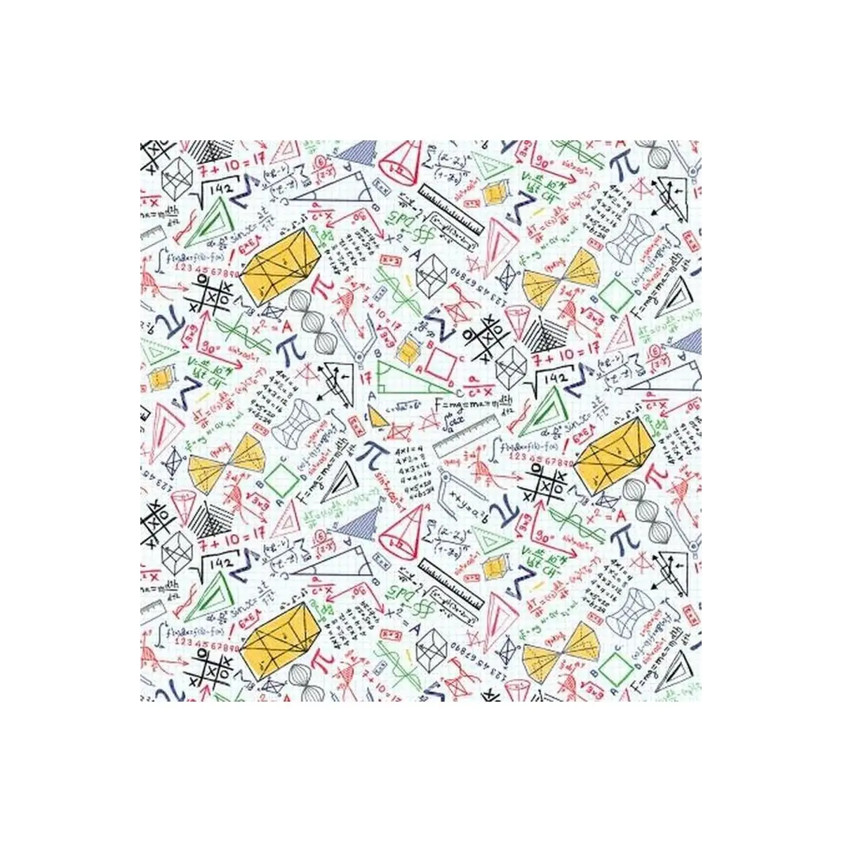 White Math Equations