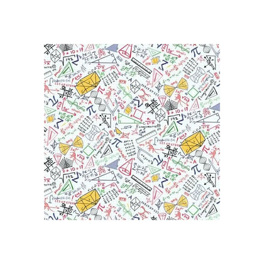 White Math Equations