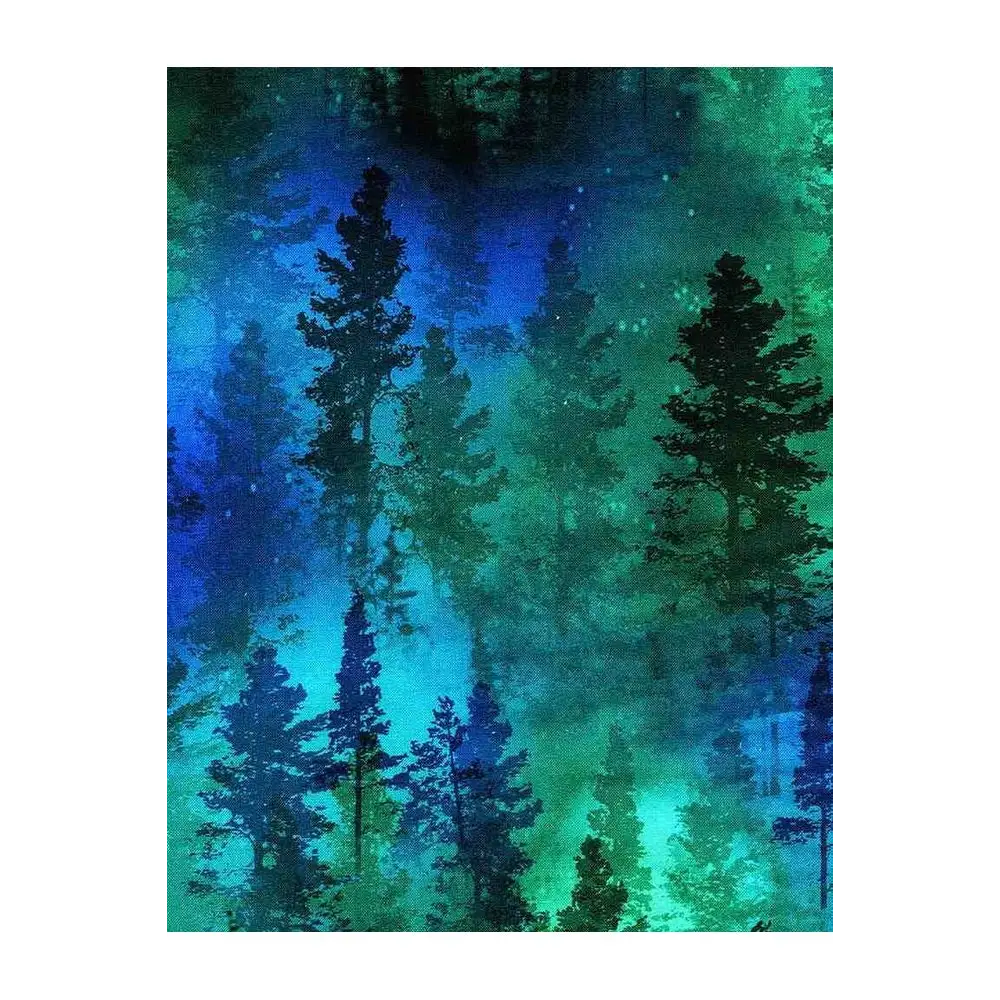 Fabric, Timeless Treasures Fabrics, Wideback, Forest Trees Green - CD8960