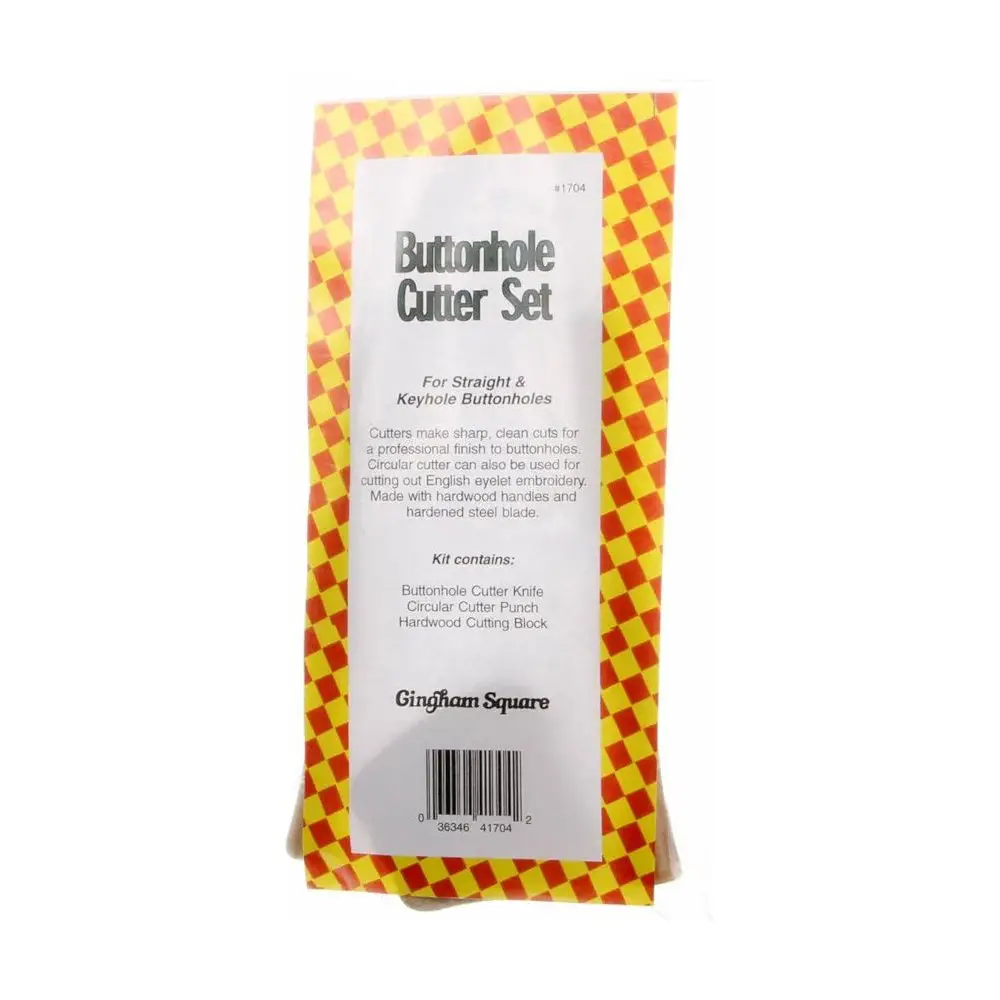 Two Piece Buttonhole Cutter Set