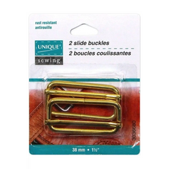 UNIQUE SEWING Slide Buckle - Metal - 38mm 1 1/2? - 2 pcs