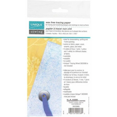 UNIQUE SEWING Tracing Paper Assorted Colours - 16.5 x 49.5cm - 5 sheets