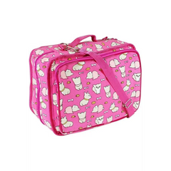 VIVACE Craft/Accessories Tote - Fuchsia Dogs - 33 x 25 x 13cm 13″ x 10″ x 5″