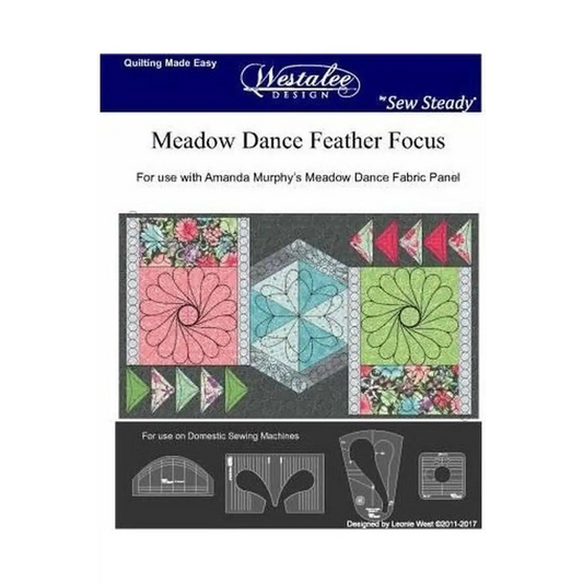 Westalee Template Set Meadow Dance Feather Focus