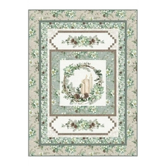 White Linen Christmas Centerfield Pattern - PTN3104