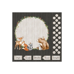 Woodland Adventures Milestone Panel - DP25262-96